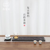 Pick up the kung fu tea set simple drainage large stone tea table Japanese dry bubble tea tray Wujin Stone tea tray
