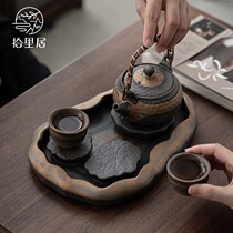 Simple Japanese teapot set kung fu tea set kung fu tea set household small tea tray one person with net red tea set 2021