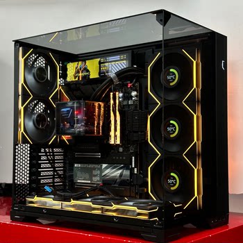 9950X3D Computer 5080 Night God Assembled Computer Rtx5070Ti Lianli Bauhaus Sea View Room Pc