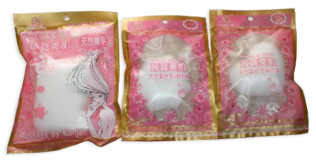 BK 蒟蒻美肌洗脸扑 葡甘聚糖纤维 魔芋时代组合 美容新时代