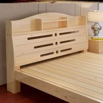 Dormitory furniture cot bed Simple bedside girl wooden children solid wood bed with bookshelves Junior master double bed