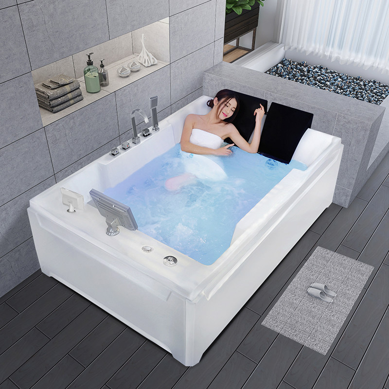Double Jacuzzi Adult Household Constant Temperature Heating Couple Oversized Bathtub Net Red Embedded Japanese Surf Smart
