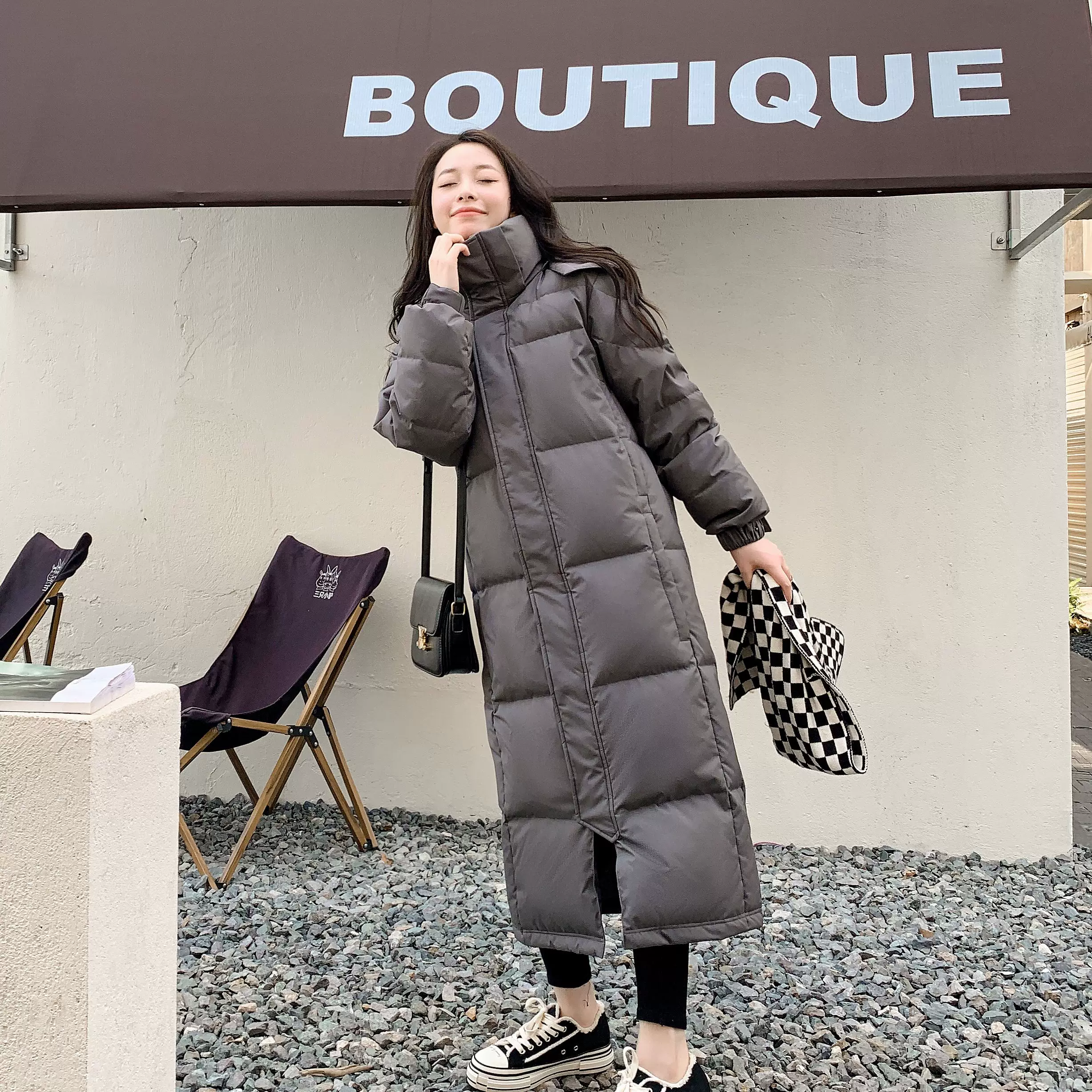 Летняя? Нет, оригин phrase: Extra-long long winter down jacket, maxi length, increased thickness, 2025 years, oversize