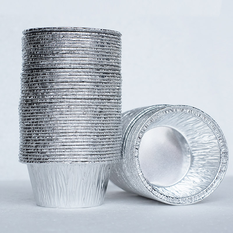 Egg Tan Tan Laughing Bowl Steamed Bowl Laughing Board Cup Bake Household Tin Paper Cup Egg Taping Cup Aluminum Foil Pudding Cup Cake Mould