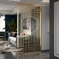 Net red iron stainless steel screen partition wall decoration office living room entrance modern simple small apartment
