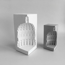 (Dingyan) Cement building model swing piece Nordic creative home Decorative Desktop Genguan Living Room Wine Cabinet Furnishing