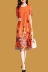 Chống mùa lụa váy nữ 2018 mới lớn giải phóng mặt bằng bán mùa hè lỏng bìa bụng in đoạn dài một từ váy đầm voan xòe A-Line Váy