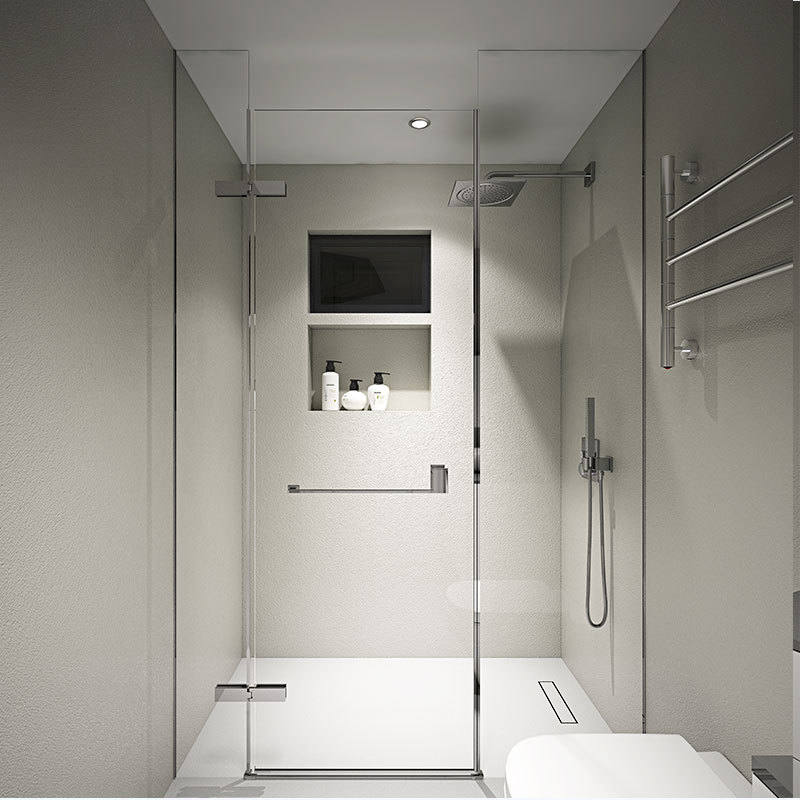 Frameless Glass Door, Barrier-Free Minimalist Shower Room, Borderless Glass Partition, Waterproof Embedded Stone-Free Shower Room Frameless Glass Door, Barrier-Free Minimalist Shower Room, Borderless Glass Partition, Waterproof Embedded Stone-Free Shower Room