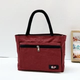 Водонепроницаемая черная барсетка, льняная сумка для матери, шоппер, коллекция 2023, ткань оксфорд