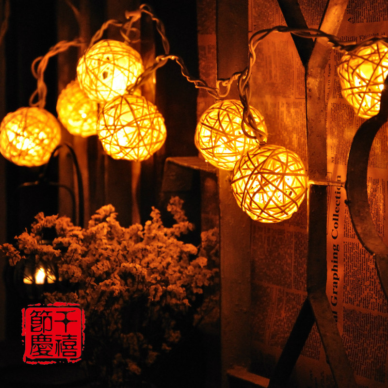 LED small colored lights, flashing lights, string lights, star rattan ball lights, net red lights, room bedroom layout decoration lights, star lights