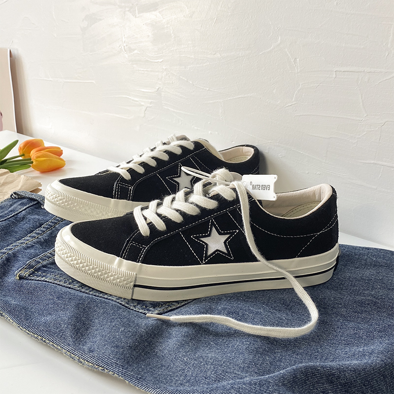 One Star Star Shoes Low-Top Skateboard Shoes Women's Shoes Retro Versatile Sports Casual Shoes Trendy Men's Canvas Shoes One Star Star Shoes Low-Top Skateboard Shoes Women's Shoes Retro Versatile Sports Casual Shoes Trendy Men's Canvas Shoes