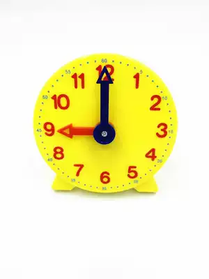 Watch model 10cm students use two-needle linkage clock face model students mathematics teaching aids