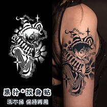Clown Prince Dark Black Style Personality Grass half tattoo patch Two weeks waterproof and realistic and persistent not reflective