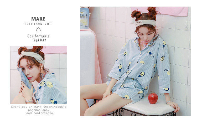 Pyjama pour femme      en Coton à manches - Ref 2994467 Image 18