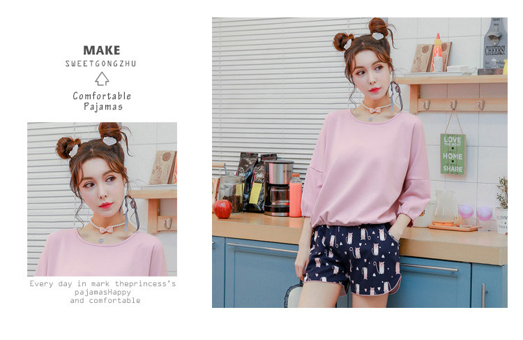 Pyjama pour femme      en Coton à manches - Ref 2994467 Image 32