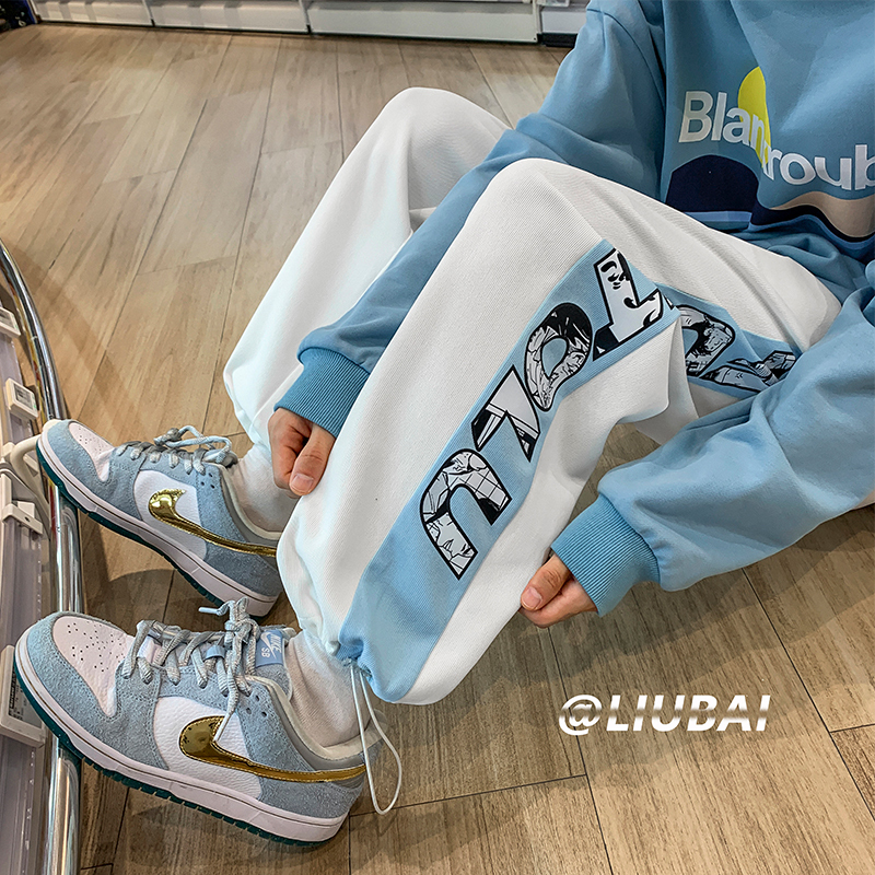 Men's Basketball Sports Pants, Summer Thin Style, ins High Street Trendy Casual Pants, Versatile Jogger Sweatpants, Nine-Point Pants Men's Basketball Sports Pants, Summer Thin Style, ins High Street Trendy Casual Pants, Versatile Jogger Sweatpants, Nine-Point Pants