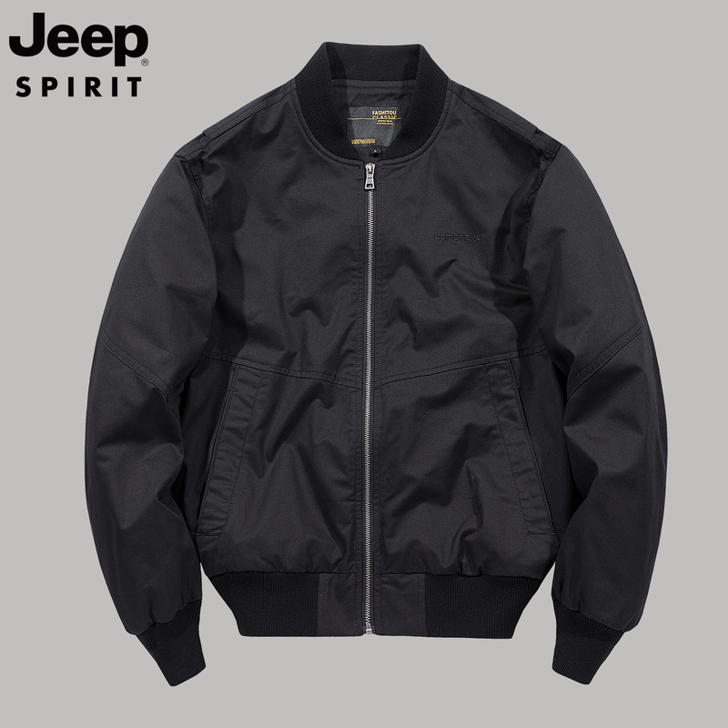 Jeep Jeep Spring and Autumn Men's Baseball Collar Jacket American Casual Workwear Military-Style Outerwear Pilot Men's Clothing Jeep Jeep Spring and Autumn Men's Baseball Collar Jacket American Casual Workwear Military-Style Outerwear Pilot Men's Clothing