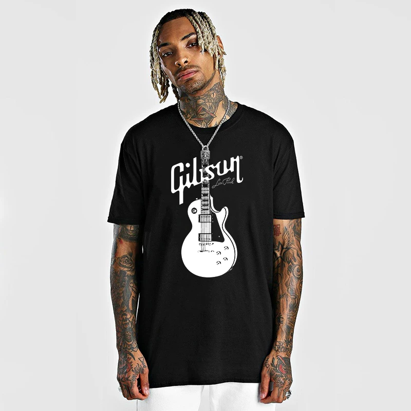 Gibson, джип, гитара, футболка с коротким рукавом, костюм, принт, с коротким рукавом