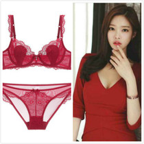 Bra brand milk fragrance milk mask sexy transparent chest big display small bra big size bra fat mm thin no sponge