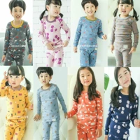 Đồ lót trẻ em trẻ em Hàn Quốc Đồ ngủ bé trai và bé gái Quần mùa thu phù hợp với cotton cá nhân ấm áp KIDSPIE bộ đồ trẻ em đẹp