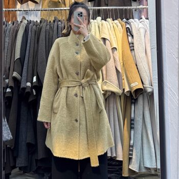 中长款立领双面羊绒大衣女羊驼毛2025年秋冬新款小个子毛呢外套