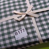 B177 pure cotton yarn-dyed plaid four-piece set plus size 2 7 kg