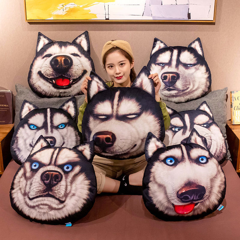 Hasky Holding a pillow for two-use office nap pillow for two-in-one air conditioner by car pillow and summer cool