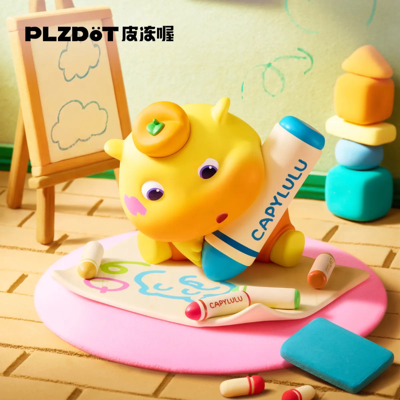 Authentic Plzdot Little Capybara Lulu's Life Candy Jar Blind Box Trendy Toy Desktop Ornament Figurine Gift Merchandise