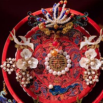 Juhan high-end Xiuhe group fan wedding gift new Chinese style brides face-covering handmade wedding fan ancient style finished fan