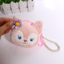 Cartoon Round Cute Zero Wallet Paparazzi schoolgirl Zipper Mini Headphone Bag Plush Coin Bag card bag