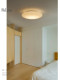 Italian Itka Designer Ceiling Lamp, Simple Modern Bedroom Ceiling Lamp, Cream White Jade Glass Round Lamp