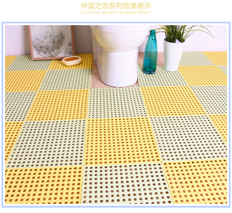 Bath mat sậy thảm có thể được cắt khảm phòng tắm vòi sen tắm mat mat toilet riser ban công - Thảm sàn thảm lau chân