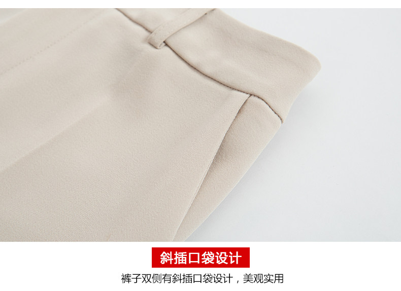 西装裤女九分裤春秋款高腰显瘦烟管裤宽松学生小脚休闲哈伦裤潮详情10