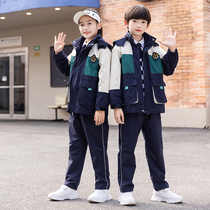 Kindergarten garden clothes spring and autumn clothes childrens autumn and winter college style class clothes three sets of primary school uniforms