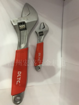 DLTC Shanghai Vigorous Plastic Handle Active Wrench Chrome Vanadium Steel Live Mouth Wrench 6-12 Inch Live Wrench