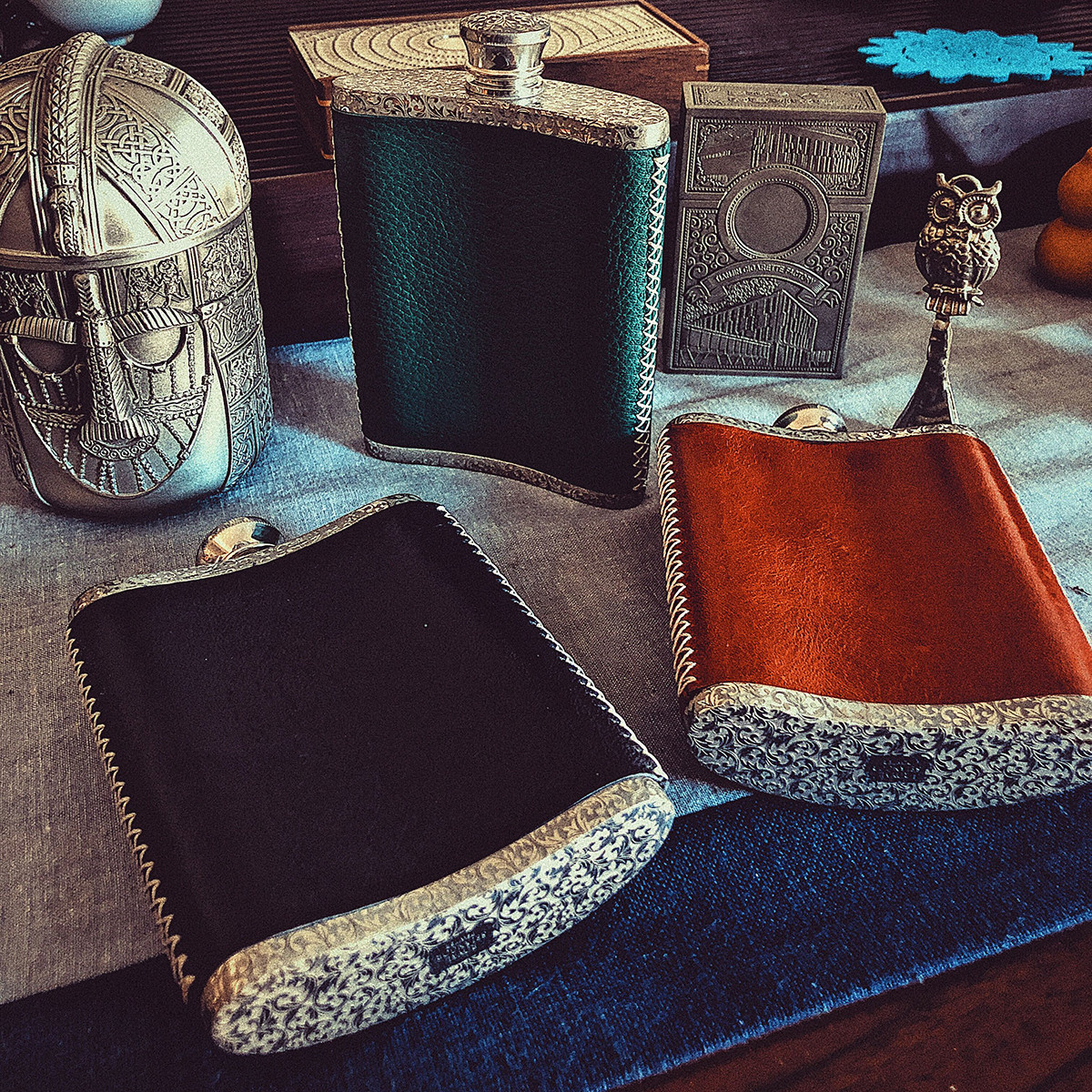 Royal Selangor pure tin pot with ancient style of traditional style and portable thickening pure hand-made outdoor vintage wine pot