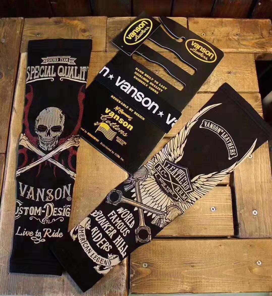 vanson summer explosive embroidery tattoo sleeve Harley skull sunscreen sweat-absorbing arm sleeve Ice Silk ice sleeve men and women