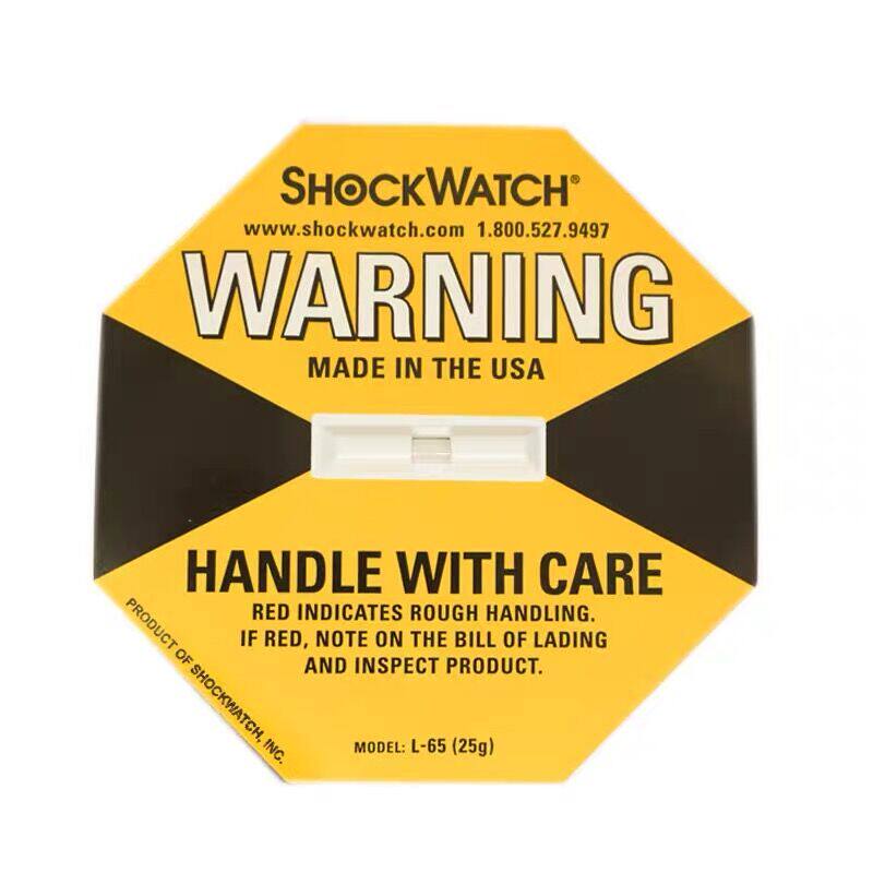 Factory direct impact indicator anti-vibration label anti-vibration label red vibration display label anti-vibration sticker