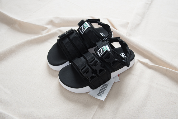 Puma Hummer Bãi Biển Velcro Khóa Nam Giới và phụ nữ các cặp vợ chồng thể thao giản dị dép dép thủy triều 365630-01-02 dép quai hậu nam gucci