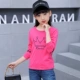 7 bé gái mặc 6 mùa xuân và mùa thu 8 áo thun cotton dài tay màu trắng t máu đáy áo 5 trinh tiết lớn 9-11 bé gái mười tuổi áo phông bé trai 1-12 tuổi
