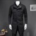Áo thun cotton nam chéo cá tính thiết kế áo khoác cotton ấm áp 2019 mùa đông mới trẻ trung áo khoác XL - Trang phục Couple áo khoác mlb Trang phục Couple
