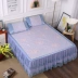 Giường váy băng lụa mat ba mảnh ren bedspread 1.8m có thể tháo rời ra gấp đôi mùa hè ghế lạnh - Thảm mùa hè Thảm mùa hè