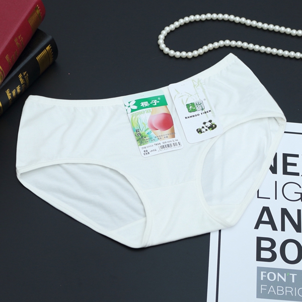 Thở mỏng phần sợi tre nữ đồ lót học sinh quần short tam giác cao hông hông lỏng lẻo màu 7016 quan lot ren goi cam