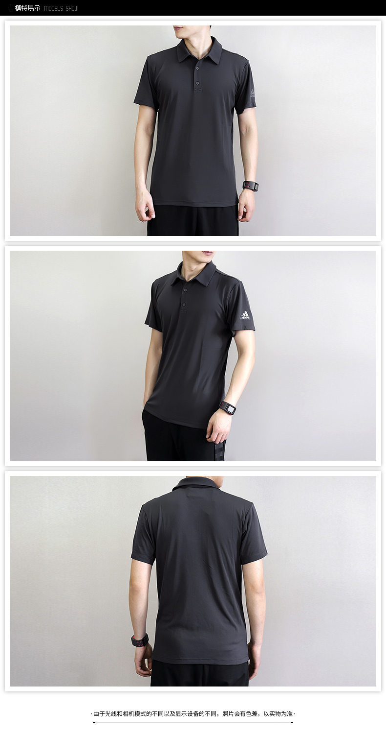 Áo sơ mi nam Adidas POLO tay ngắn 2019 xuân mới ve áo thể thao giản dị Áo thun nam nửa tay CE1442 - Áo phông thể thao áo thun the thao nữ