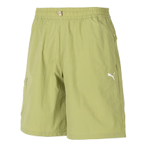 PUMA Sports Shorts 2024 Summer New Green Casual Pants Loose Beach Pants Five-Five Pants 628374