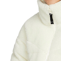 NIKE Nike jacket womens winter sportswear stand collar short imitation sherpa warm down jacket DD4655-715