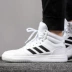 Giày thể thao nam Adidas giày cao cấp 2020 mùa xuân mới mid-top giày trắng giày thông thường giày thể thao EG4235 - Dép / giày thường