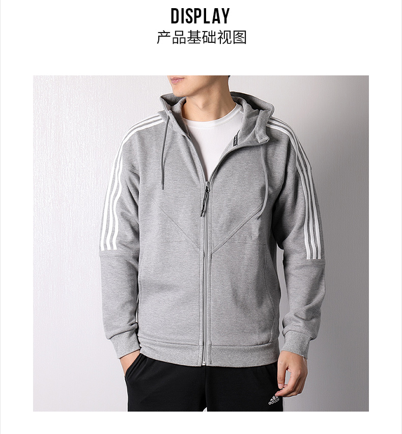 Adidas Adidas clover áo khoác nam 2019 áo khoác thể thao đan trùm đầu mới DH2255 - Áo khoác thể thao / áo khoác áo khoác gió nam lining