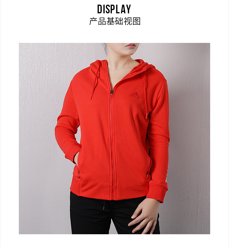 Áo sơ mi nữ Adidas mùa xuân 2019 mùa xuân và mùa thu mới áo khoác trùm đầu thể thao áo khoác giản dị DT2406 - Áo khoác thể thao / áo khoác áo khoác the thao nữ
