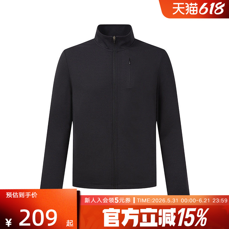 Pony Spring New Men's Sports Top Stand Collar Jacket Simple Casual Coat 251M2Kj04